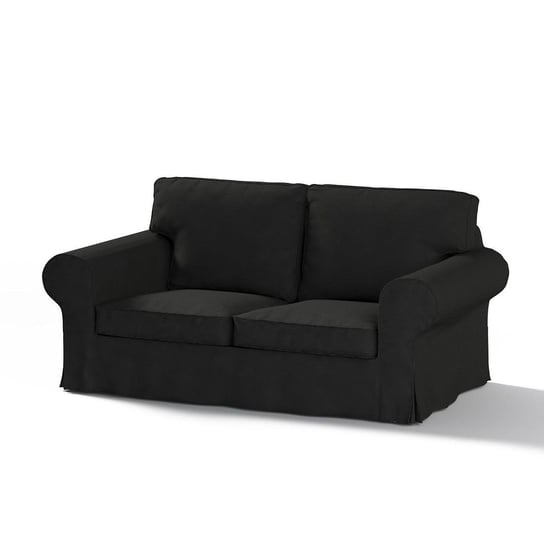 Pokrowiec na 2-osobową rozkładaną sofę Ektorp, DEKORIA, Etna, czarny Dekoria