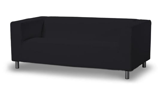 Pokrowiec na 2-osobową sofę Klippan, DEKORIA, Etna, czarny Dekoria