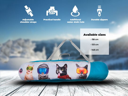 Pokrowiec Na Deskę Snowboardową Dla Dzieci Snowsport Snowboard Bag Cats Snowsport