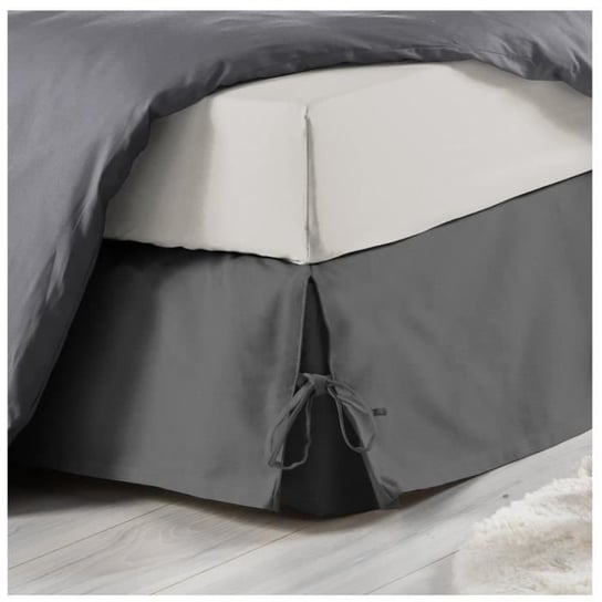 Pokrowiec na dno łóżka z polibawełny 90 x 190 cm Sommina antracyt Inna marka
