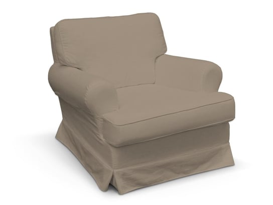 Pokrowiec na fotel Barkaby, Grey Brown (szary brąz), 80 x 86 cm, Cotton Panama Inna marka