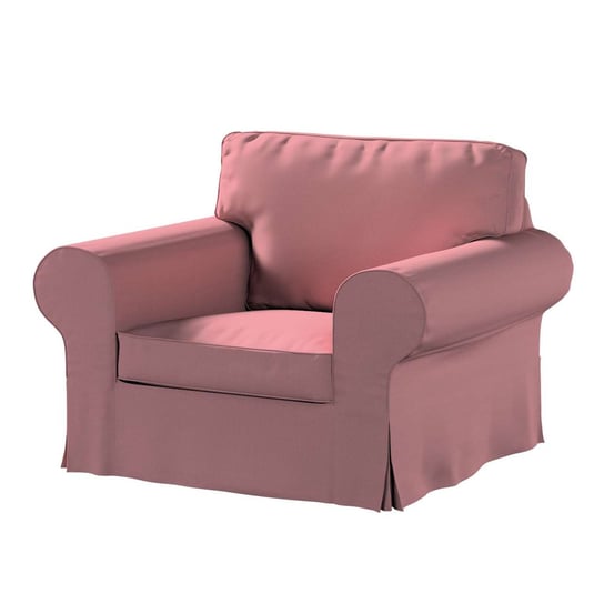 Pokrowiec na fotel Ektorp, Cotton Panama, zgaszony róż, 103x82x73 cm Dekoria