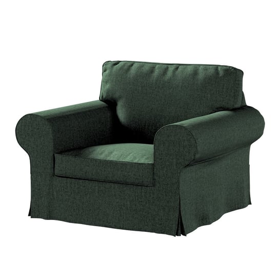 Pokrowiec na fotel Ektorp, leśna zieleń szenil, 103 x 82 x 73 cm, City Inna marka