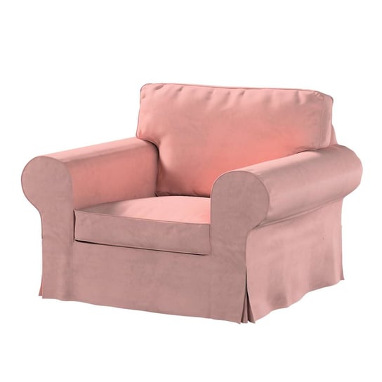 Pokrowiec na fotel Ektorp, Living, pastelowy róż, 103x82x73 cm Dekoria