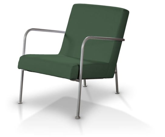 Pokrowiec na fotel IKEA PS, DEKORIA, Cotton Panama, zielony Dekoria
