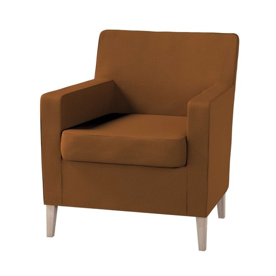 Pokrowiec na fotel Karlstad, Living, karmelowy, 61x56x80 cm Dekoria