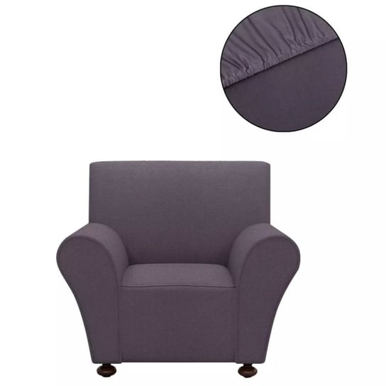 Pokrowiec na fotel, vidaXL, szary, 70x80 cm vidaXL