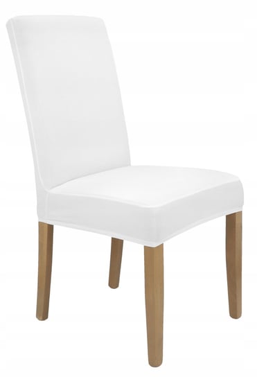 Pokrowiec na krzesła biały elastyczny [21f] Ubieramy Meble