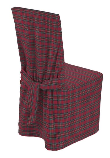 Pokrowiec na krzesło DEKORIA Bristol, czerwono-zielony, 45x94 cm Dekoria