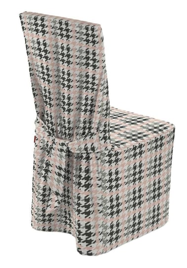 Pokrowiec na krzesło, DEKORIA, Brooklyn, różowo-czarny, 45x94 cm Dekoria