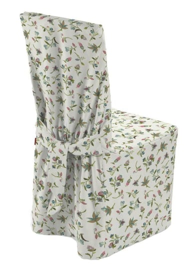 Pokrowiec na krzesło, DEKORIA, Londres, biało-zielony, 45x94 cm Dekoria