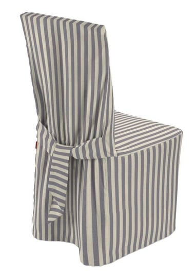 Pokrowiec na krzesło, DEKORIA, Quadro, granatowo-biały, 45x94 cm Dekoria