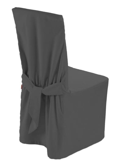 Pokrowiec na krzesło, DEKORIA, Quadro, szary, 45x94 cm Dekoria