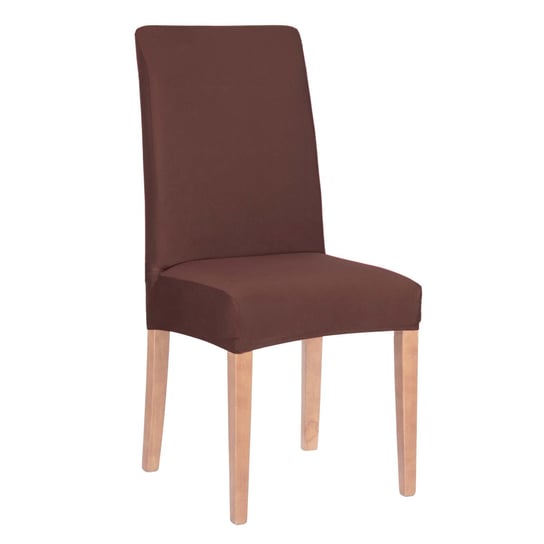 Pokrowiec na krzesło elastyczny, kawowy Springos