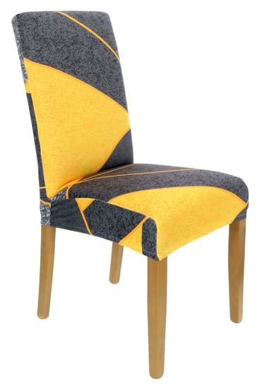 Pokrowiec na krzesło geometryczne wzory elastyczny [21ar] Ubieramy Meble