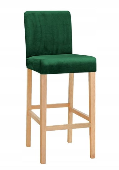 Pokrowiec na krzesło hoker zieleń welur elastyczny [30g] Ubieramy Meble