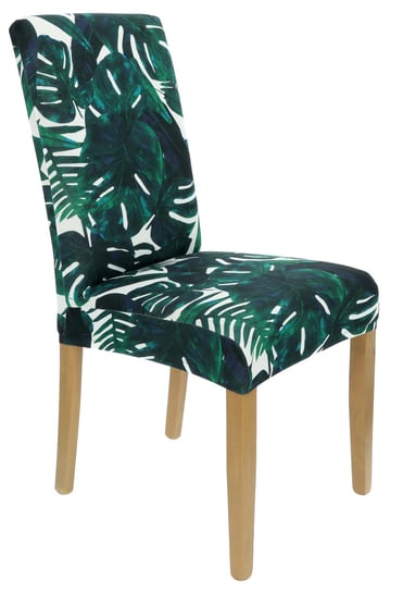 Pokrowiec na krzesło monstera zielone liście palmy [21cf] Ubieramy Meble