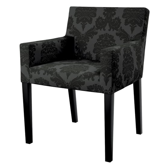 Pokrowiec na krzesło Nils, czarny, krzesło Nils, Damasco Inna marka