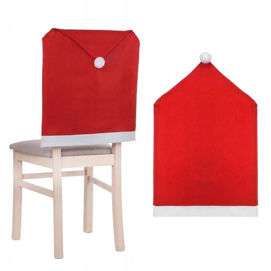 Pokrowiec na krzesło SPRINGOS HA0001, czapka mikołaja, czerwony, 68x48 cm Springos