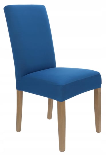 Pokrowiec na krzesło szafirowy elastyczny [21cd1] Ubieramy Meble