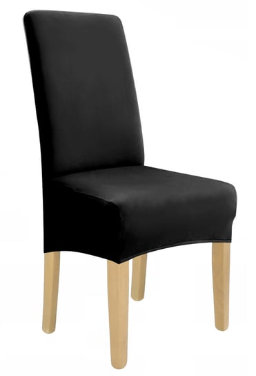 Pokrowiec na krzesło xl czarny elastyczny [21dg] Ubieramy Meble