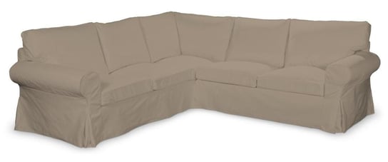 Pokrowiec na narożną sofę Ektorp, DEKORIA, Cotton Panama, beżowy Dekoria