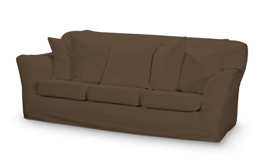 Pokrowiec na nierozkładaną sofę 3-osobową Tomelilla, DEKORIA, Cotton Panama, brązowy Dekoria