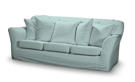 Pokrowiec na nierozkładaną sofę 3-osobową Tomelilla, DEKORIA, Cotton Panama, pastelowy błękit Dekoria