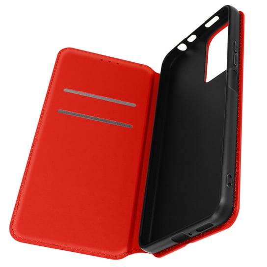 Pokrowiec na portfel Xiaomi Redmi Note 11 Pro Plus Funkcja stojaka wideo Czerwony Avizar