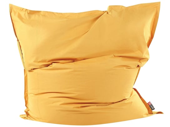 Pokrowiec na puf worek 180 x 230 cm żółty FUZZY Beliani