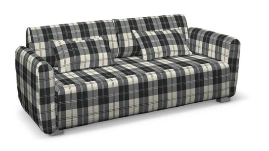 Pokrowiec na sofę 2-osobową Mysinge, krata czarno-biała, sofa Mysinge 2-os., Edinburgh Inna marka