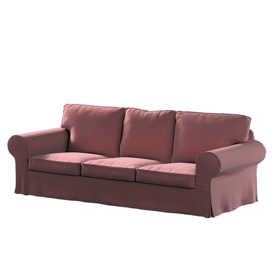 Pokrowiec na sofę 3-osobową rozkładaną Ektorp, DEKORIA, PIXBO, jasna śliwka -velvet, 222x98x73 cm Dekoria