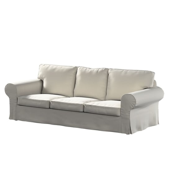 Pokrowiec na sofę 3-osobową rozkładaną Ektorp, DEKORIA, PIXBO, jasno szaryvelvet, 222x98x73 cm Dekoria