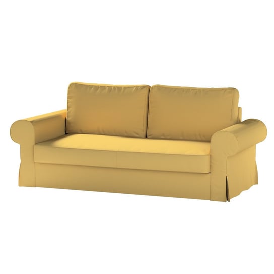 Pokrowiec na sofę Backabro 3-osobową rozkładaną, zgaszony żółty, 208 x 88 x 71 cm, Cotton Panama Inna marka