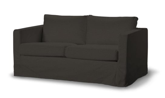 Pokrowiec na sofę DEKORIA, Karlstad, Vintage, 2-osobową nierozkładaną, długi, brązowy szenil Dekoria