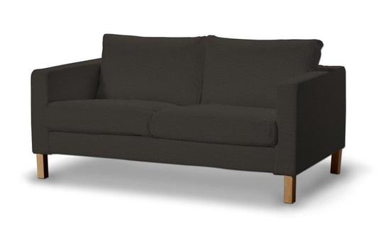Pokrowiec na sofę DEKORIA, Karlstad, Vintage, 2-osobową nierozkładaną, krótki, brązowy szenil Dekoria