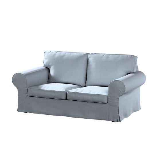 Pokrowiec na sofę dwuosobową nierozkładaną Ektorp, DEKORIA, błękitny melanż, 173x83x73 cm Dekoria