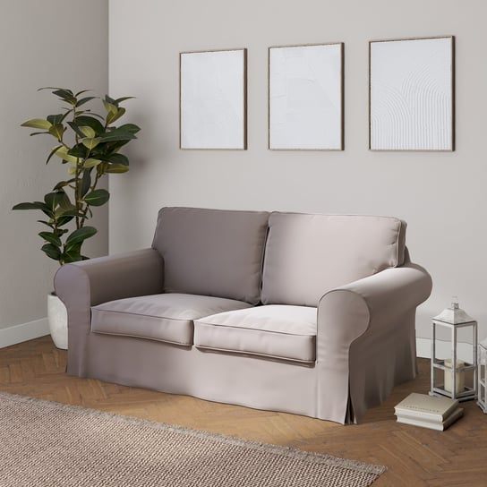 Pokrowiec na sofę Ektorp 2-osobową, nierozkładaną, kawa z mlekiem, 173 x 83 x 73 cm, Living Velvet Inna marka
