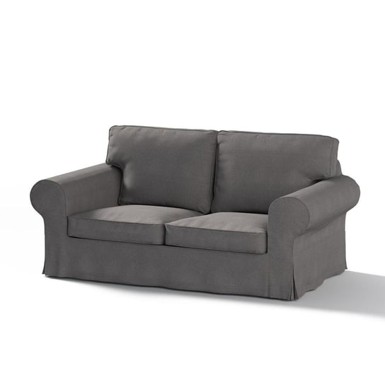 Pokrowiec na sofę Ektorp 2-osobową rozkładaną, DEKORIA, Etna, długi, grafitowy Dekoria