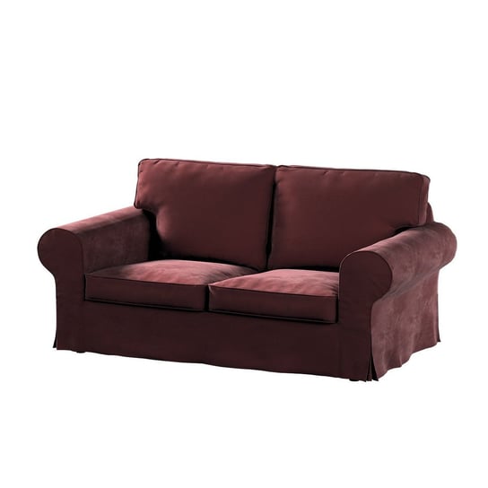 Pokrowiec na sofę Ektorp 2-osobową rozkładaną, DEKORIA, Velvet, stary model, bordowy Dekoria