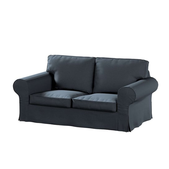 Pokrowiec na sofę Ektorp 2-osobową rozkładaną, Etna, niebieski, 195x90x73 cm Dekoria