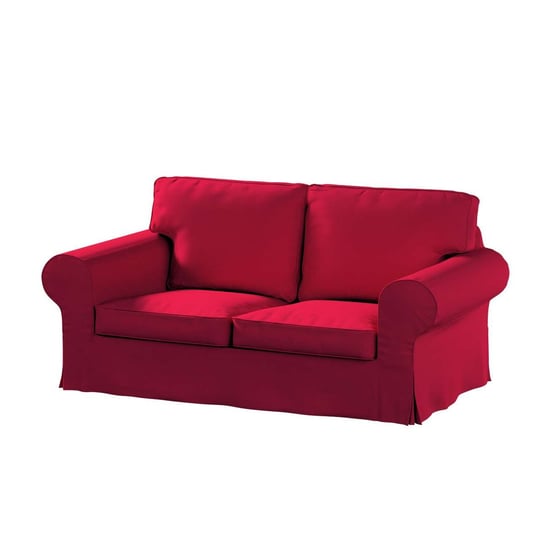 Pokrowiec na sofę Ektorp 2-osobową rozkładaną, model po 2012, malinowy welwet, 200 x 90 x 73 cm, Living Dekoria