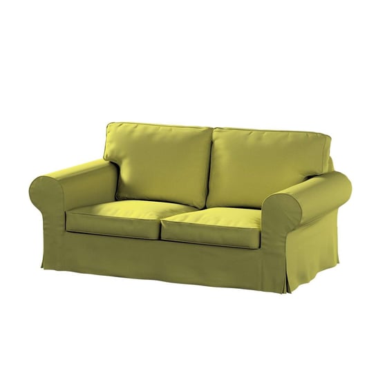 Pokrowiec na sofę Ektorp 2-osobową rozkładaną, model po 2012, zgaszona limonka welwet, 200 x 90 x 73 cm, Living Dekoria