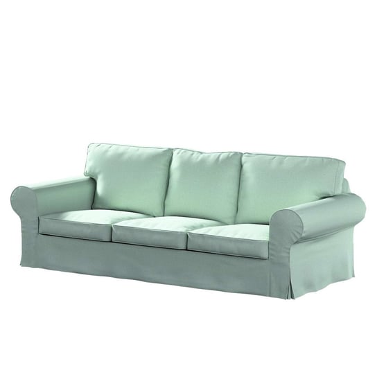 Pokrowiec na sofę Ektorp 3-osobową nierozkładaną, Living, pastelowy błękit, 218x88x73 cm Dekoria