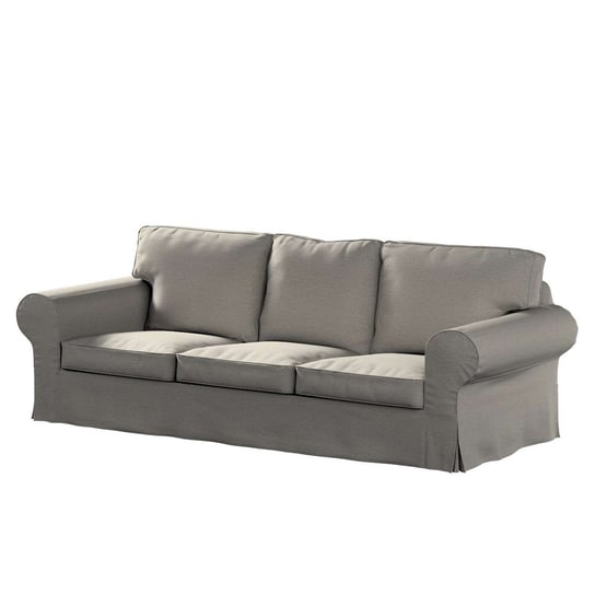 Pokrowiec na sofę Ektorp 3-osobową nierozkładaną, Madrid, beżowy melanż, 218x88x73 cm Dekoria