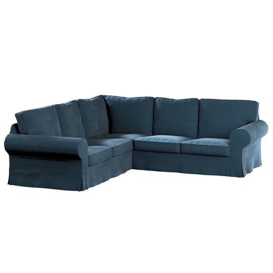 Pokrowiec na sofę Ektorp, DEKORIA,Velvet, niebieski Dekoria
