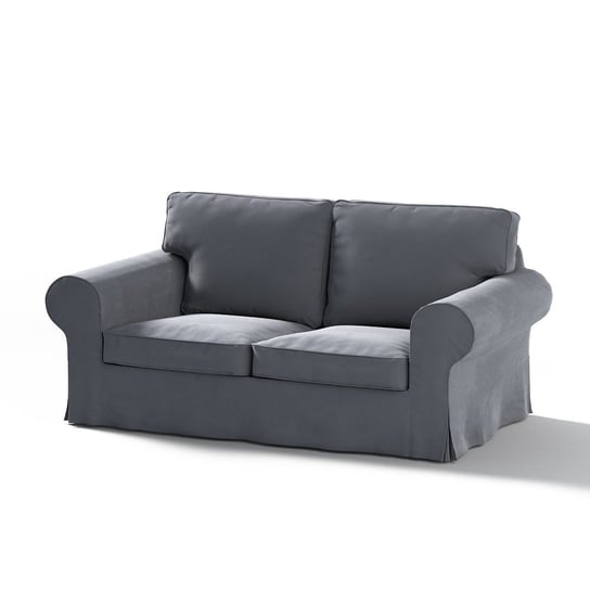 Pokrowiec na sofę Ektorp rozkładaną 2-osobową, DEKORIA, STARY MODEL, grafitowy szary Dekoria