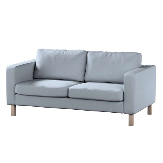 Pokrowiec na sofę Karlstad 2-osobową nierozkładaną, Amsterdam,krótki, błękitny melanż, 165x89x64 cm Dekoria
