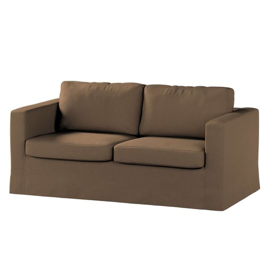 Pokrowiec na sofę Karlstad 2-osobową nierozkładaną, Bergen,długi, brązowy, 165x89x64 cm Dekoria