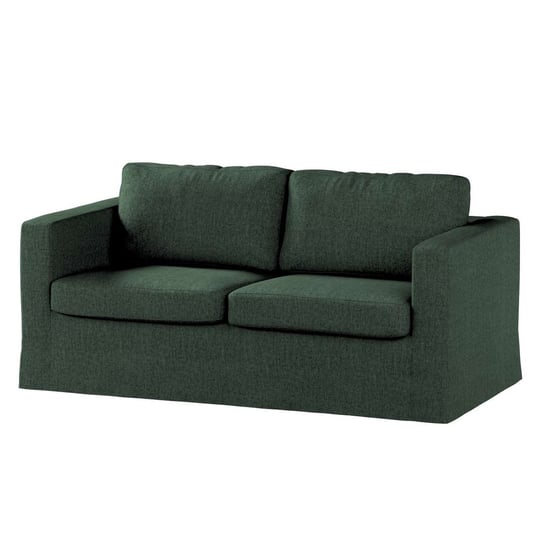 Pokrowiec na sofę Karlstad 2-osobową nierozkładaną, City,długi, leśna zieleń szenil, 165x89x64 cm Dekoria